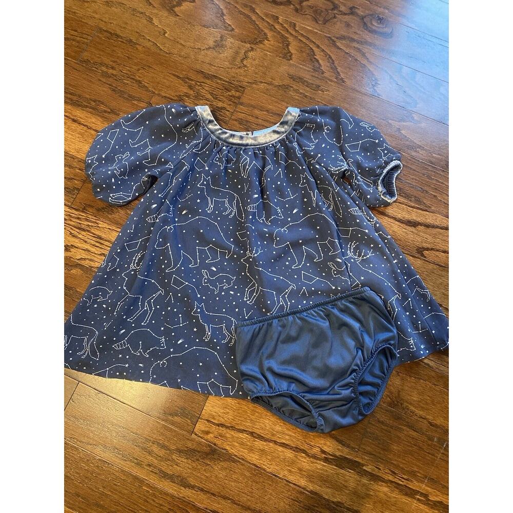 OSHKOSH Genuine Kids Girls Navy Blue Celestial Animals Stars Size 18 Months